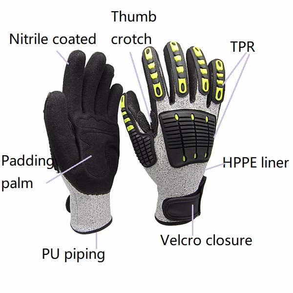 Heavy Duty Work Gloves Anti-Cu - Work Glove Impact ulasan dan harga