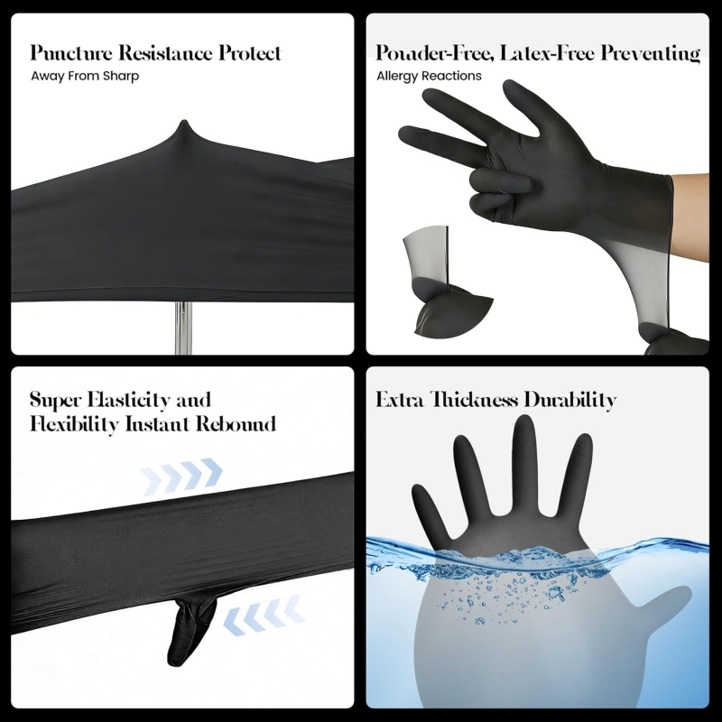 Kids Black Nitrile Disposable  - Nitrile Mechanic Glove ulasan dan harga