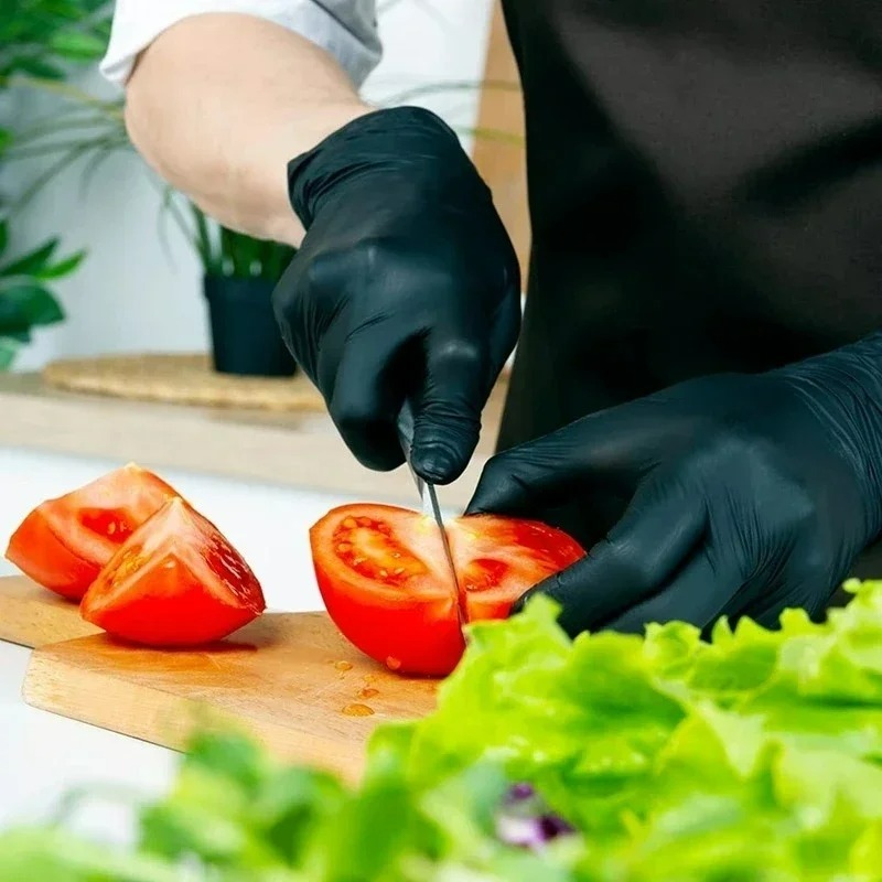 Black Nitrile Gloves Disposabl - Nitrile Mechanic Glove ulasan dan harga