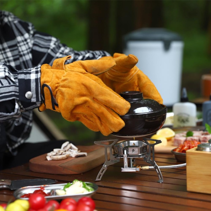 Outdoor BBQ Grilling Heatproof - Heat Resistant Glove ulasan dan harga