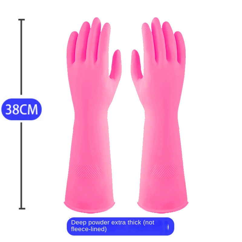38cm Extra Thick Pink Rubber D - Dish Glove Rubber ulasan dan harga